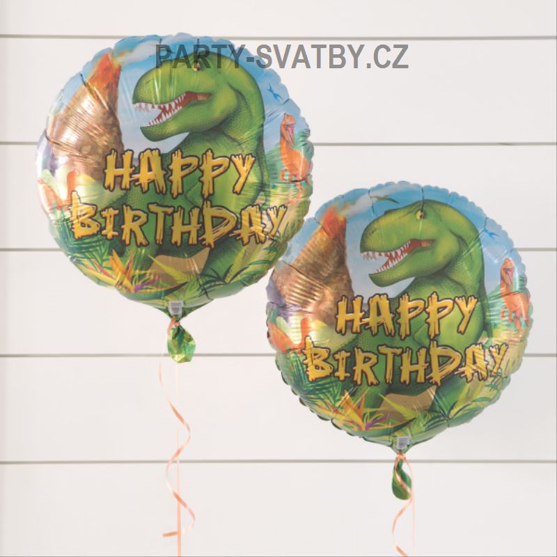 Balonek foliový 43cm "Dinosauři"