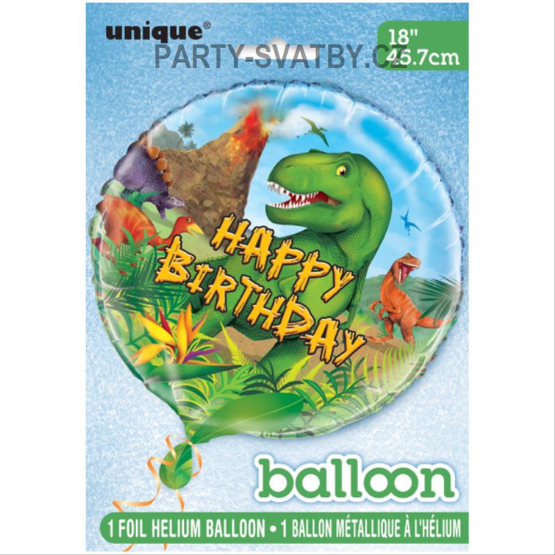 Balonek foliový 43cm "Dinosauři"