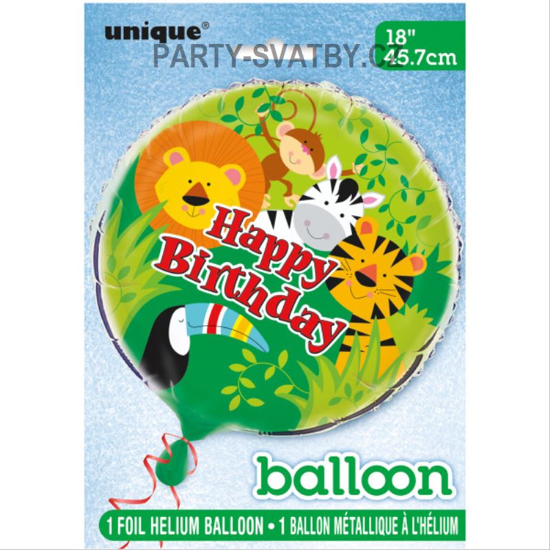Balonek foliový 46cm "Jungle"