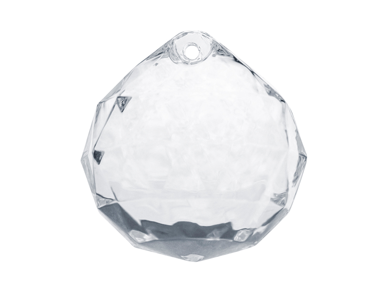 Koule - plast závěsná 34mm transparentní