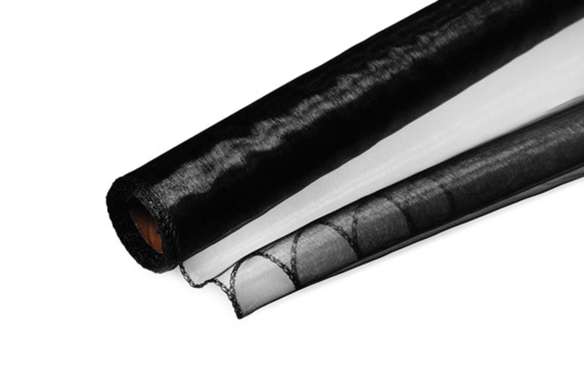 Organza 40cm x 8m černá
