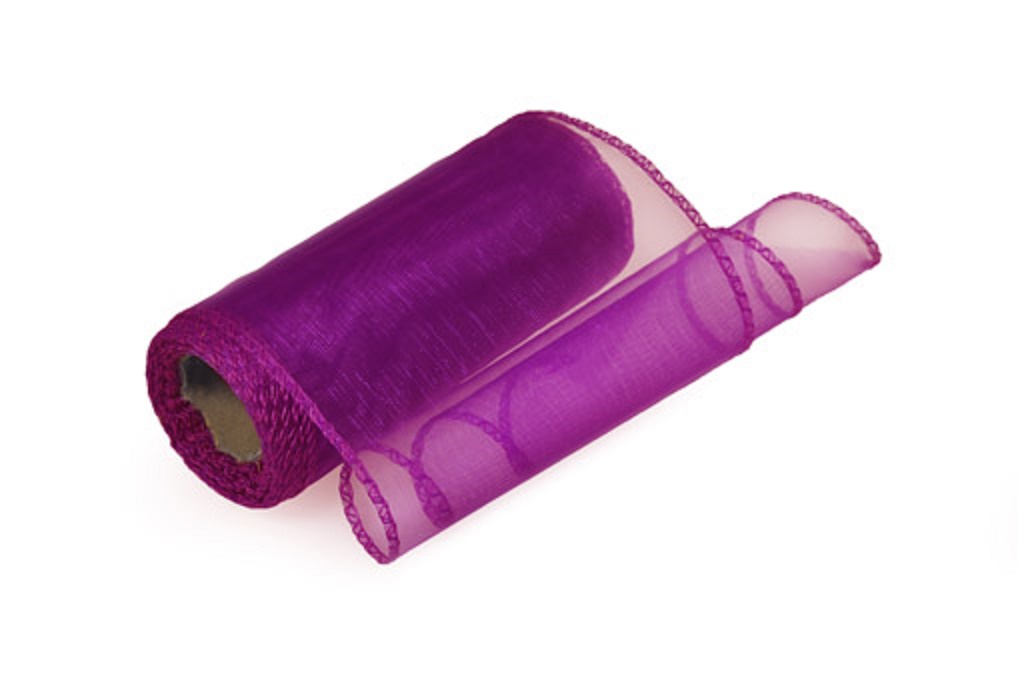 Organza 12cm x 8m violet
