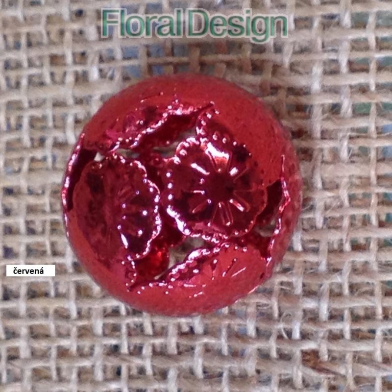 Koule 28mm metal Marrakessh 12ks červená