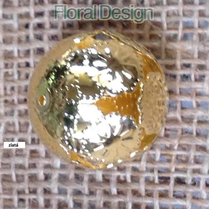 Koule 28mm metal Marrakessh 12ks zlatá