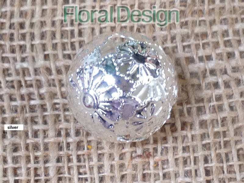 Koule 28mm metal Marrakessh 12ks stříbrná