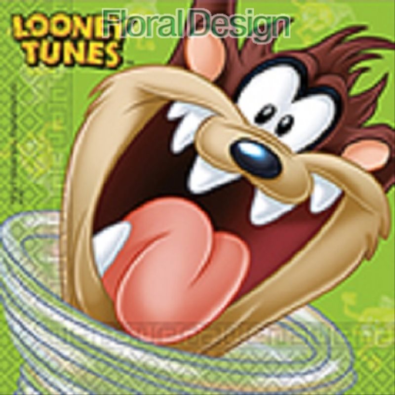 Ubrousek 33cm dvouvrstvý "Looney tunes" 20ks