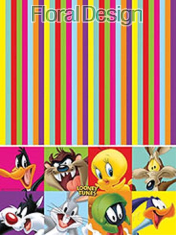 Plastový ubrus 120 x 180cm "Looney tunes"