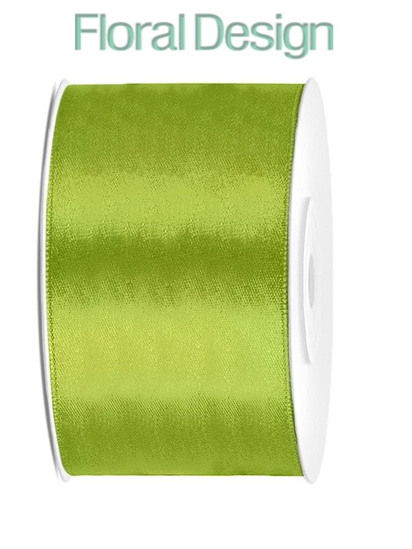 Stuha satén 38mm x 25m světlá zelená