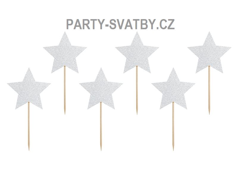 Zápich na cupcake  11,5 cm, "Jednorožec" 6 ks