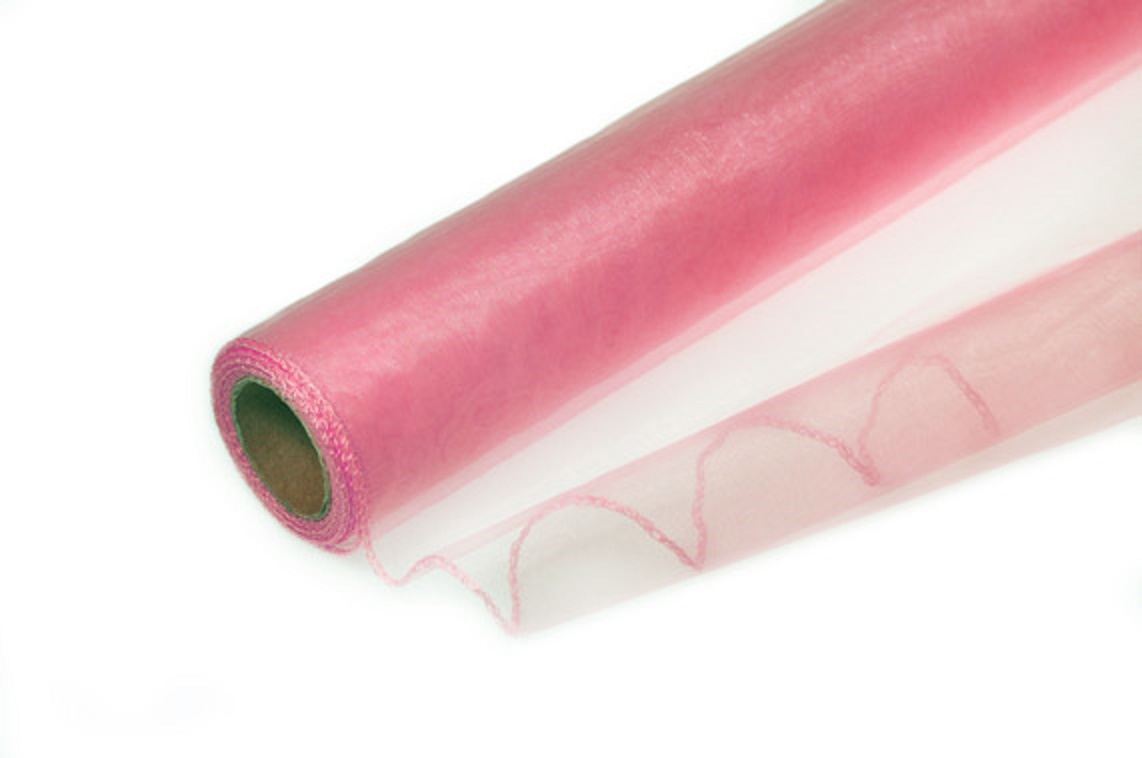 Organza 40cm x 8m růžová