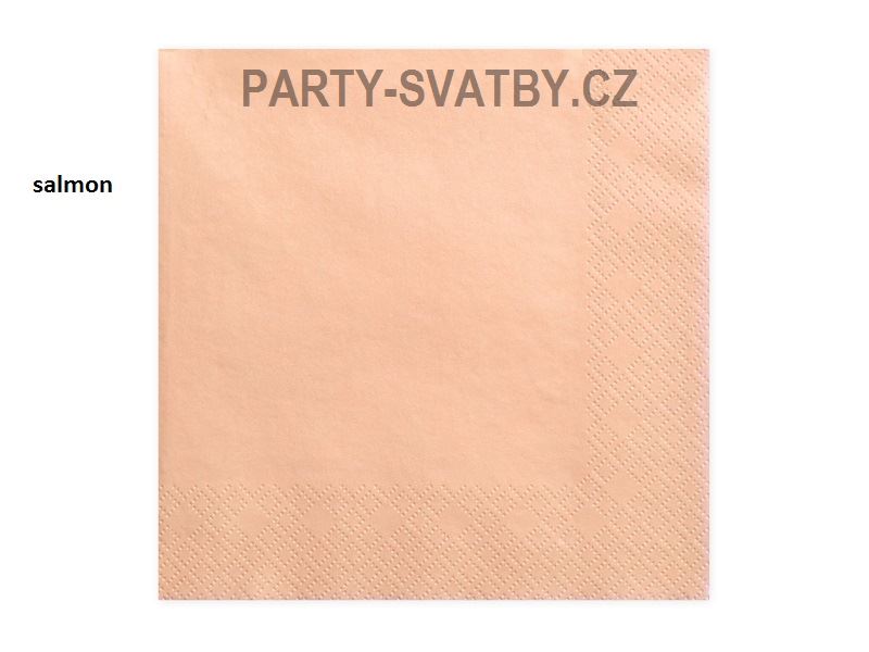 Ubrousek 33cm třívrstvý 20 ks meruňková