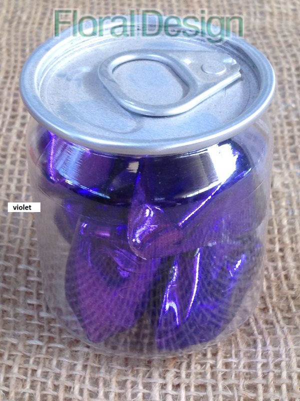 Metalické kameny 4cm violet 6ks