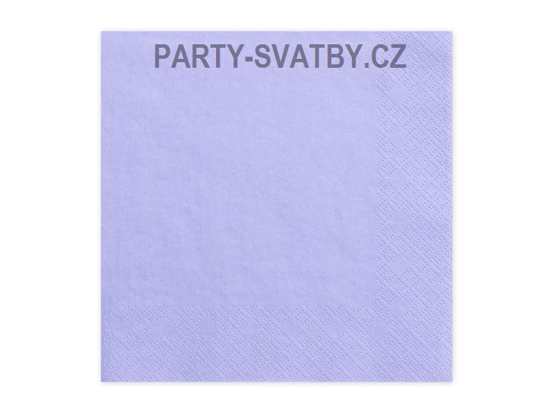 Ubrousek 33cm dvouvrstvý 20 ks lila