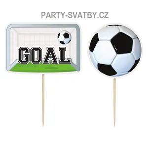 Zápich na supcake "Fotbal" 6ks