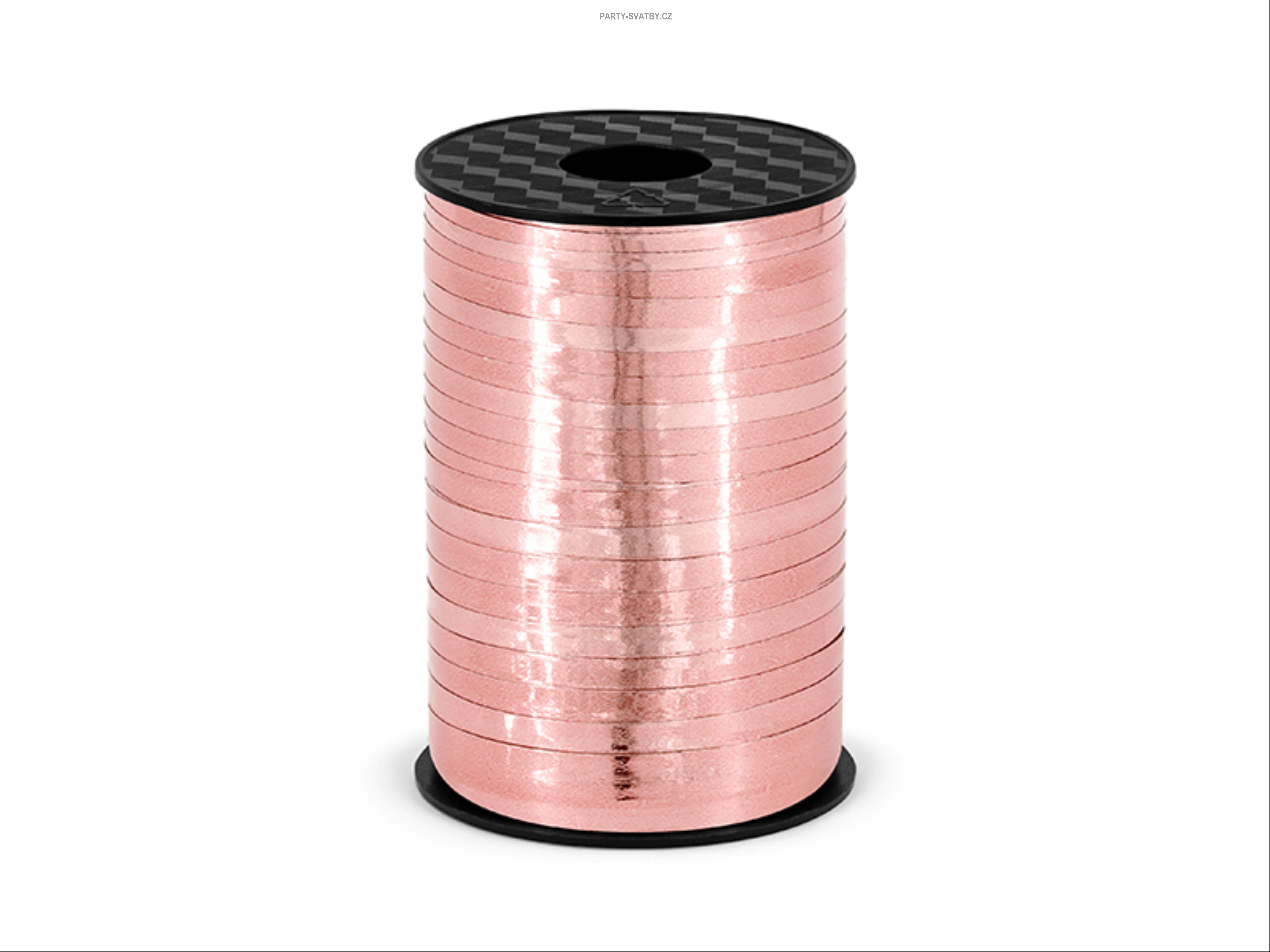 Vázací stuha 5mm x 225m metal rose gold