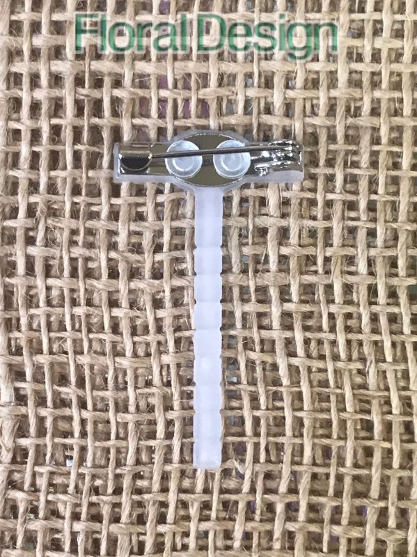 Špendlík 4cm na klopu bílá 10 kusů