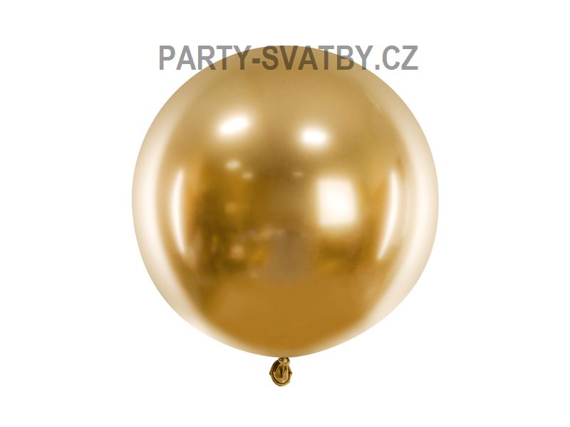 Balonek latexový lesklý 60cm zlatá