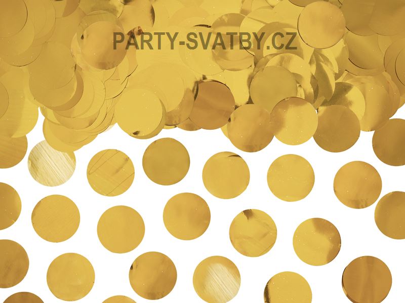 Konfety "puntík" zlatá 15gr.