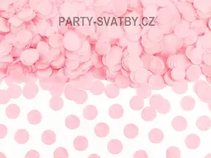Konfety "puntík" světle růžová 15gr.