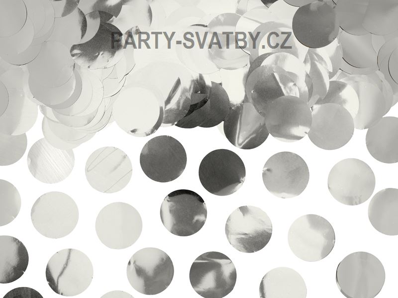Konfety "puntík" stříbrná 15gr.