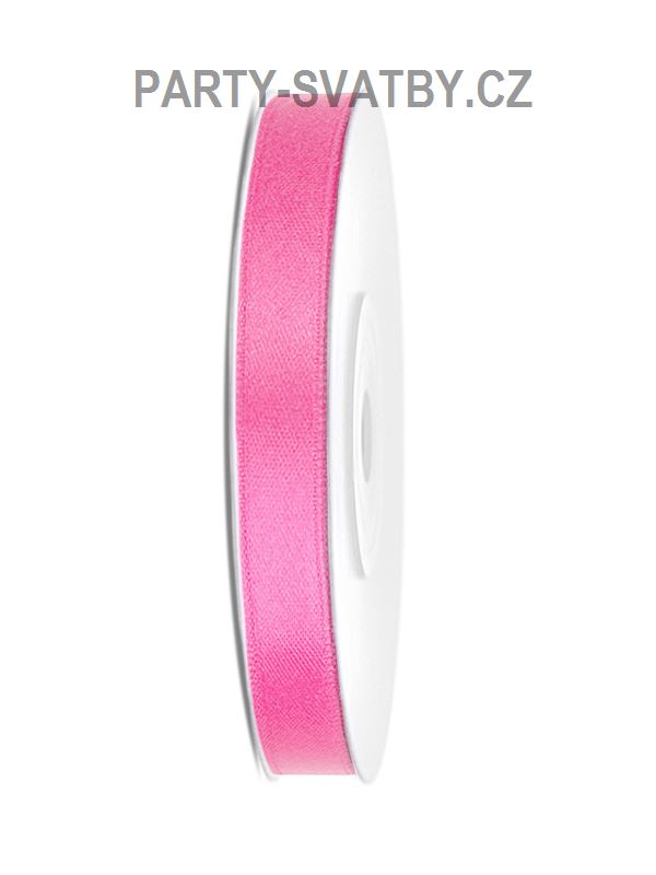 Stuha satén 6mm x 25m růžová