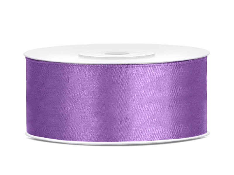 Stuha satén 25mm x 25m lavender