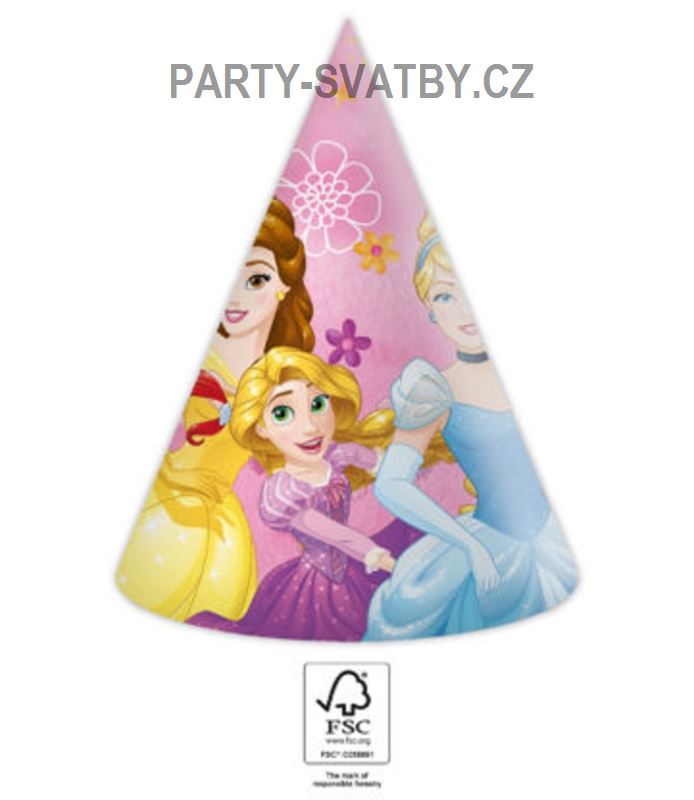 Party čepička "Princezny" 6ks