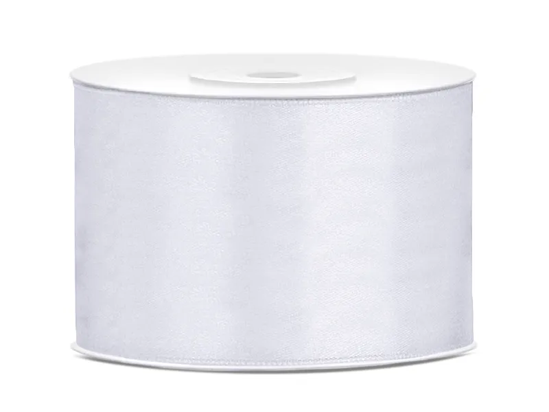 Stuha satén 50mm x 25m bílá