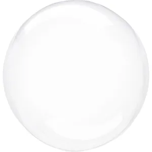 Balonek latexový 40cm průhledný bílá