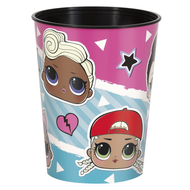 Kelímek tvrzený plast 473ml. "LOL glitterati" 1ks