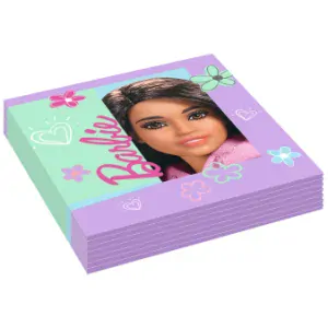 Ubrousek 33cm dvouvrstvý "Barbie" 16ks