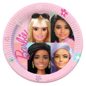 Papírový talíř 23cm "Barbie" 8 ks