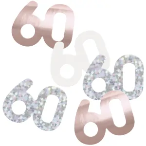 Konfety "60-narozeniny" 14gr. růžová/stříbrná