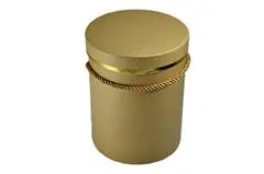 Flower box 18cm beige natur / zlatá