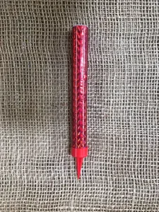 Fontána na dort 12cm červená metal 1ks
