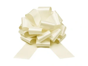 Mašle 30cm plast stahovací cream 1ks