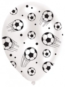 Balonek 28cm latexový "Fotbal" 6ks