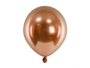 Balonek latexový lesklý 12cm bonzová 10ks