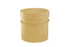Flower box 18 x 18cm beige natur