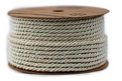 Provázek dekorační krémová  3mm, 9m 