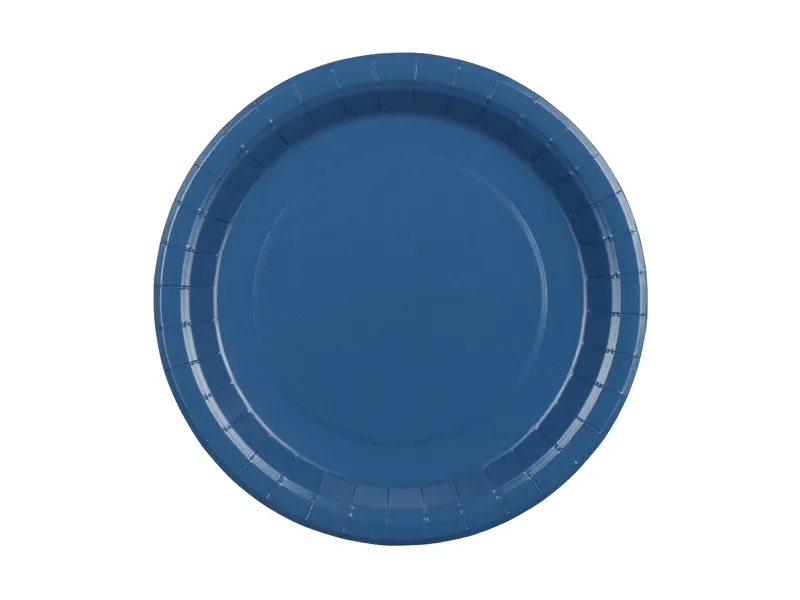 Papírový talíř 23cm 6 ks tmavě modrá