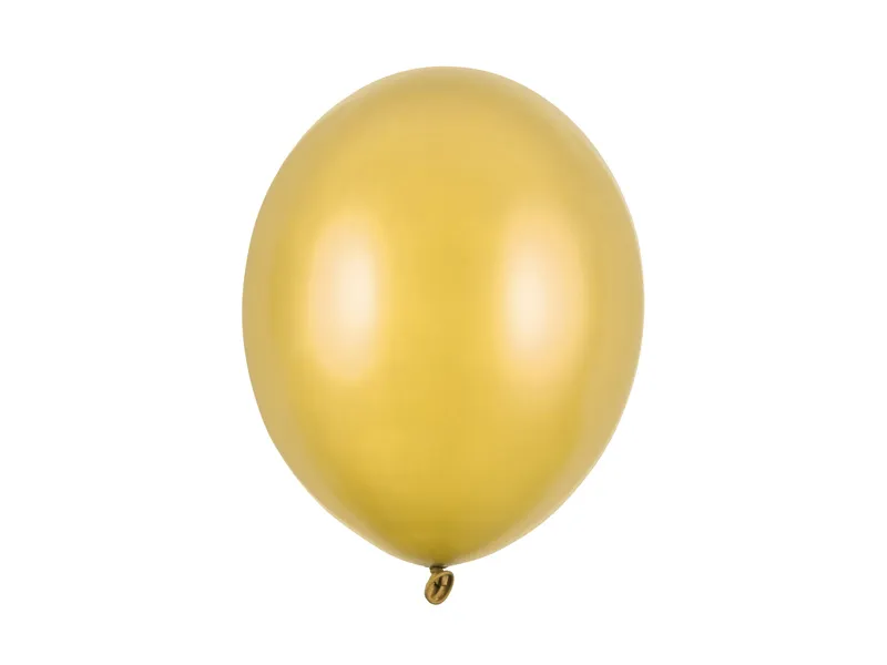 Balonek 30cm metalický 10ks zlatá
