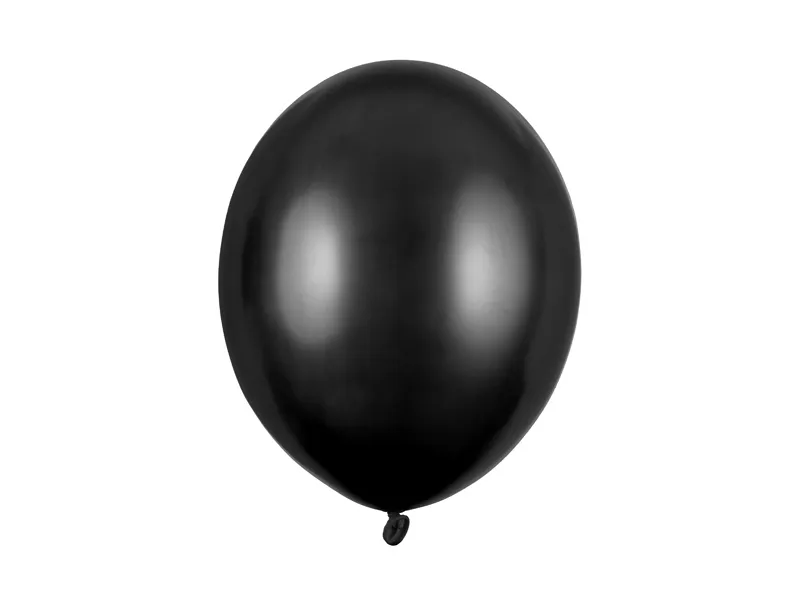 Balonek 30cm metalický 50ks černá