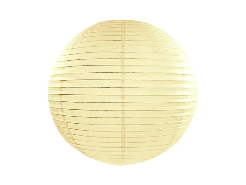 Lampion 25cm krémová