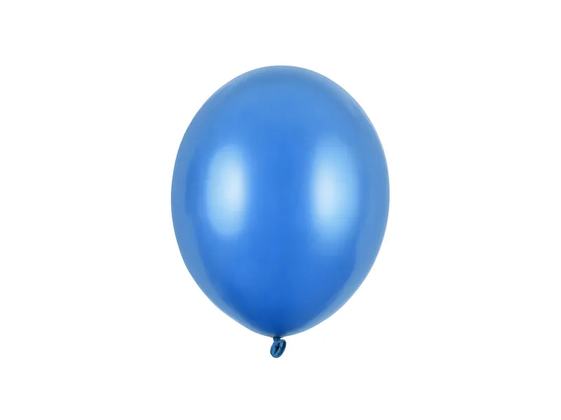 Balonek 23cm metalický 10ks modrá