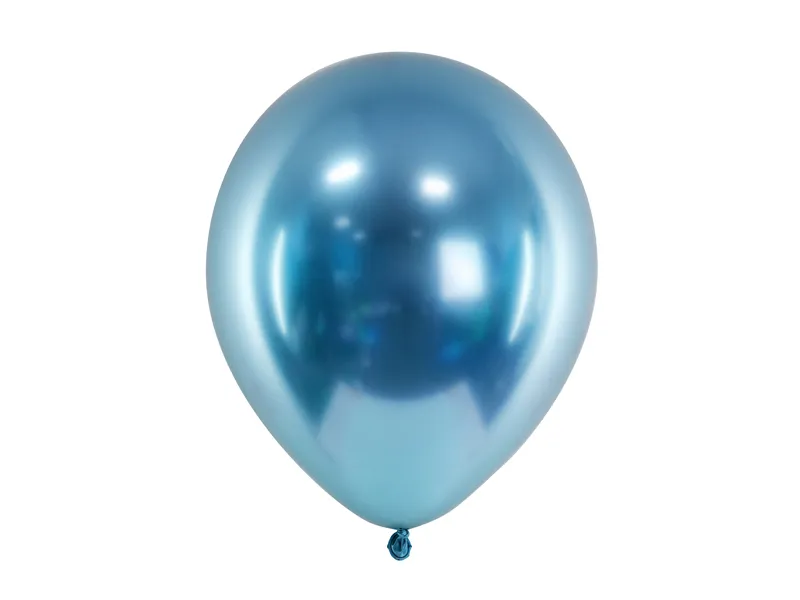 Balonek latexový lesklý 30cm modrý 10ks
