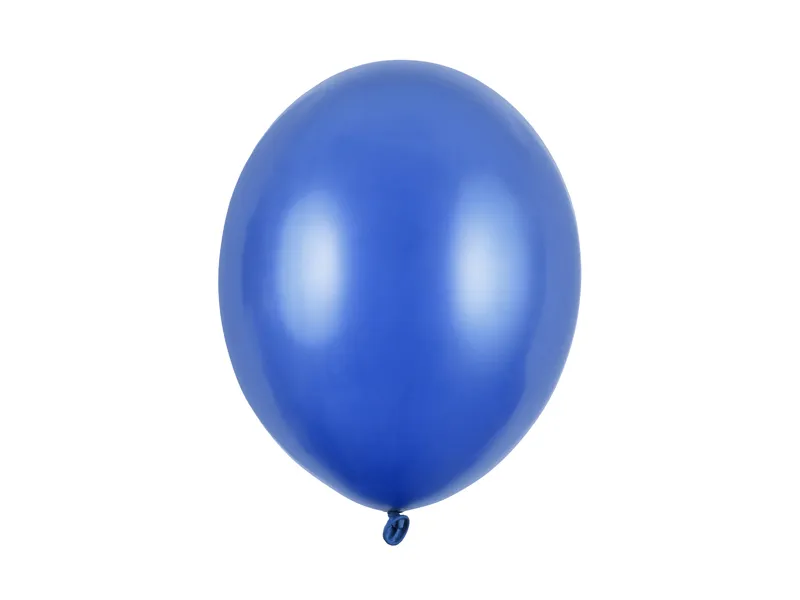 Balonek 30cm metalický 50ks tmavě modrá