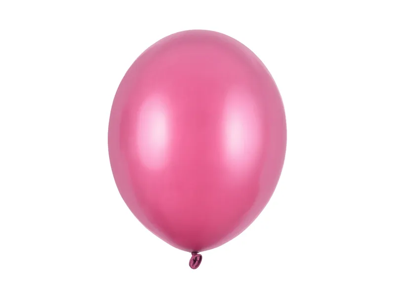 Balonek 30cm metalický 50ks tmavě růžová
