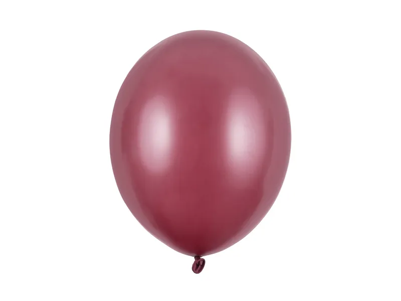 Balonek 30cm metalický 50ks bordó