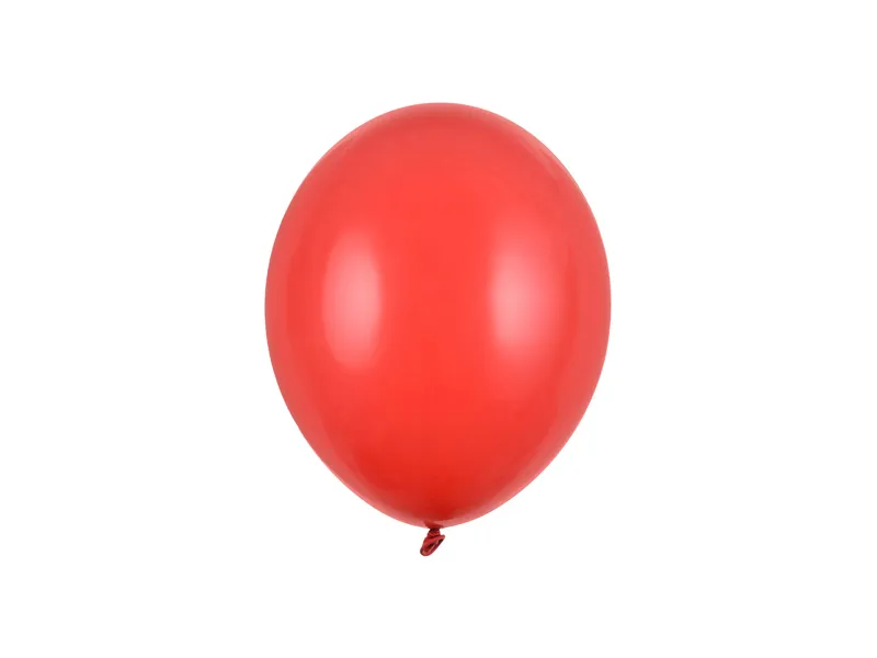 Balonek 23cm pastelový 10ks červená